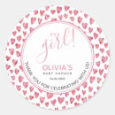 Search for pink its a girl stickers Heart