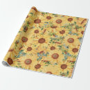 Search for sunflowers wrapping paper Country