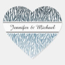 Search for zebra print wedding stickers White