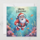 Search for scuba christmas cards Santa