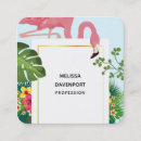 Search for pink flamingo business cards Trendy