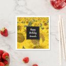 Search for sunflower napkins Nature