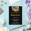 Search for mardi gras mask invitations Modern