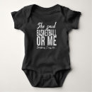 Search for basketball baby bodysuits Player