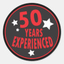 Search for 50 year birthday stickers Milestone