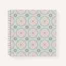 Search for green notebooks Floral pattern