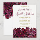 Search for floral sweet 16 invitations Burgundy