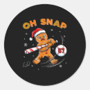 Search for funny gingerbread man stickers Oh snap
