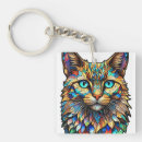Search for glass key rings Cat