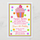 Search for 7th cupcake birthday invitations Candy