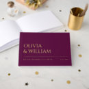 Search for plum wedding guest books Typography