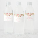 Search for bridal shower water bottle labels Greenery