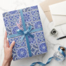 Search for tiled wrapping paper Blue and white