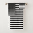 Search for black and white striped bath towels Elegant