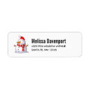 Search for snow white return address labels Snowman