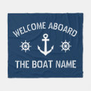 Search for welcome home blankets Navy blue and white