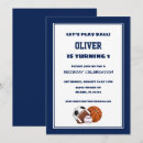 Search for sports birthday invitations Ball