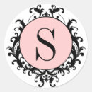 Search for pink monogram s stickers Initial