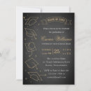 Search for chalkboard graduation invitations Gold