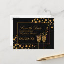 Search for champagne gold save the dates Black and gold