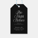 Search for rehearsal dinner gift tags The night before