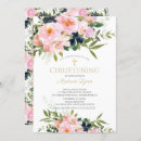 Search for rose christening invitations Watercolor