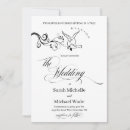 Search for love birds wedding invitations Minimalist