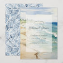 Search for ocean rehearsal dinner invitations Watercolor