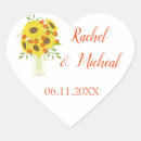 Search for sunflower wedding stickers Pretty