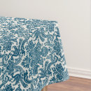 Search for blue white floral pattern tablecloths Vintage