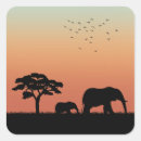 Search for elephant silhouette stickers Nature