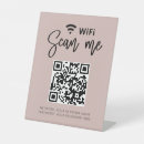 Search for wifi password signs Qr code