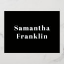 Search for individuality postcards Black