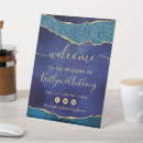 Search for navy blue gold welcome wedding signs Watercolor