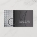 Search for diamond plate business cards Construction