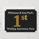 Search for 1st anniversary party invitations Elegant