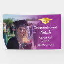 Search for purple and gold graduation banners Modern elegant