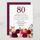 Search for 80th anniversary invitations Floral
