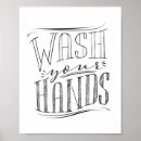 Search for wash your hands sign art Vintage