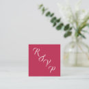 Search for deep red rsvp cards Simple