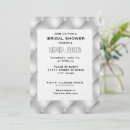 Search for silver bridal shower invitations Diamond
