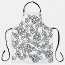 Search for flower drawing aprons Simple