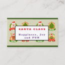 Search for santa claus business cards Jolly