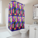 Search for stained glass shower curtains Multicolor