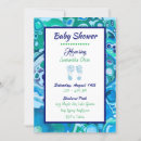 Search for foot print baby shower invitations Blue