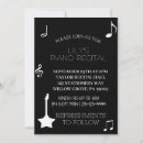 Search for piano recital invitations Musical notes