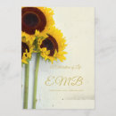 Search for sunflower celebration of life invitations Death