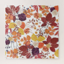Search for autumn leaves puzzles Watercolor