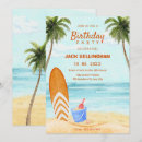 Search for coconut birthday invitations Blue