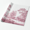 Search for red toile wrapping paper Decoupage